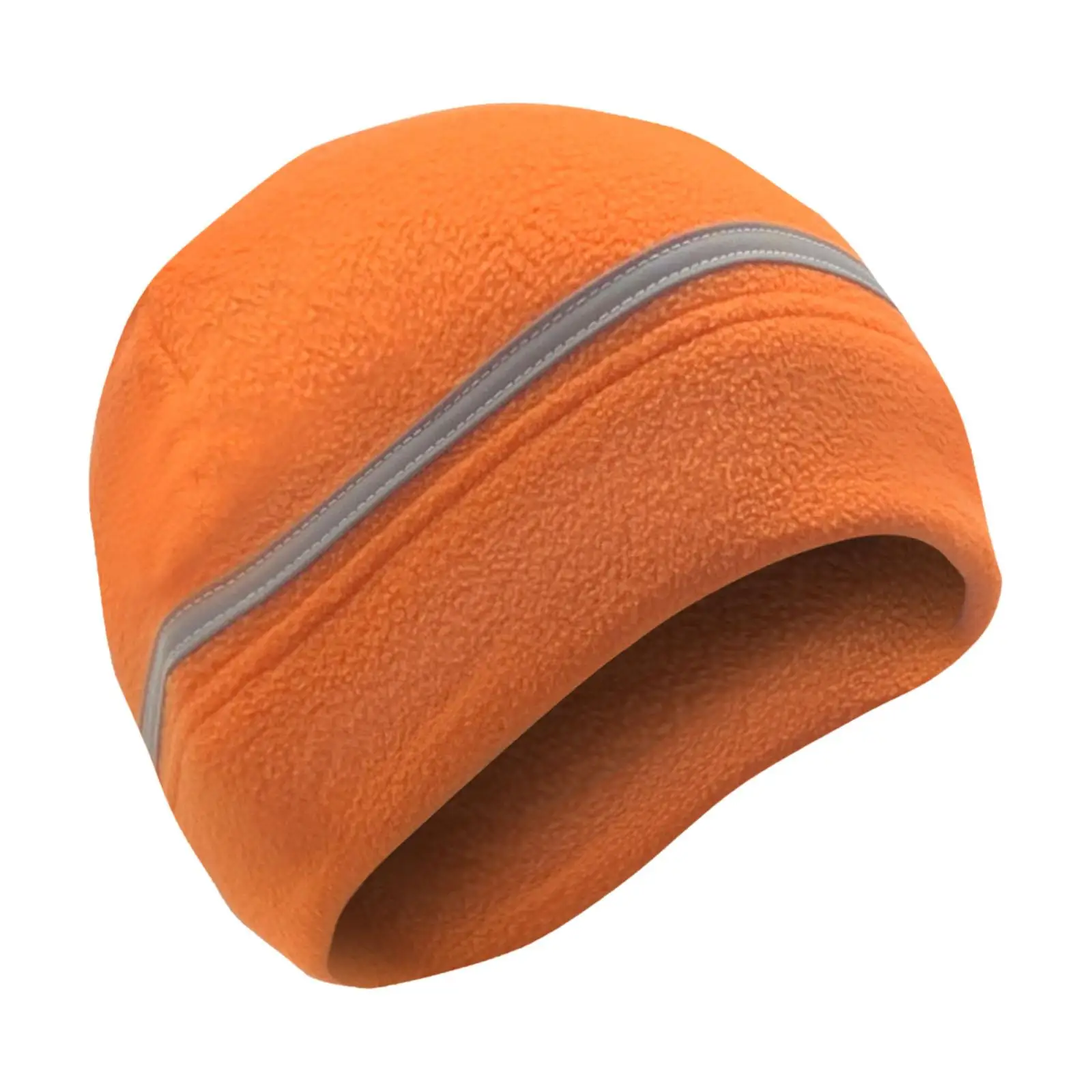 Reflective Fleece Hat Winter Beanie Thick with Plush Lining Skull Cap Neon Safety Beanie for Biking Snowboard Motorcycling