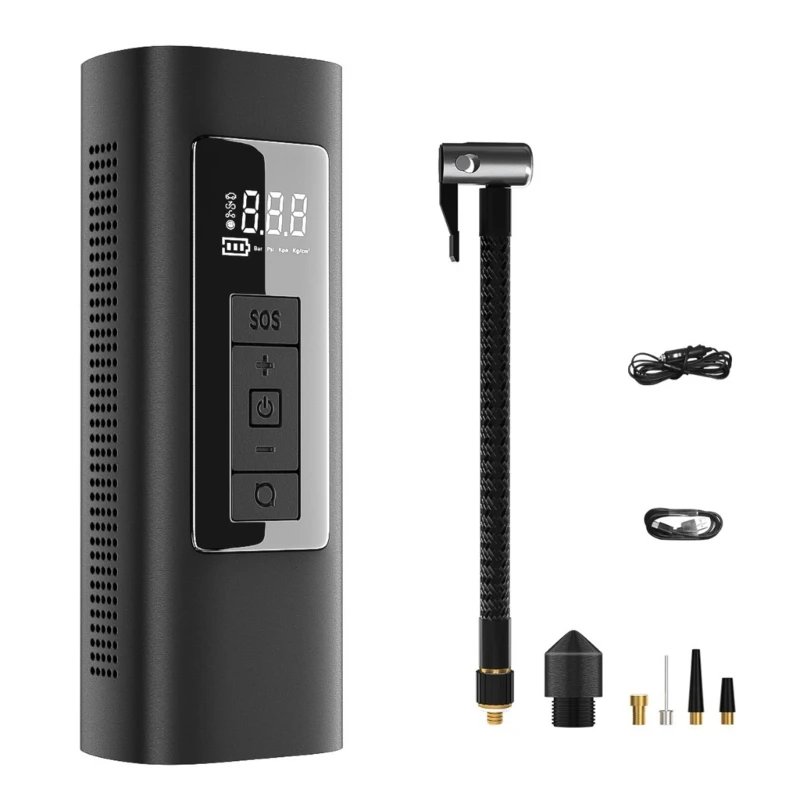 

BF88 Portable Air Compressor Electric Car Automatic MotorcyclesTire Inflator Digital Pressure Gauge Detect with LED Lamp