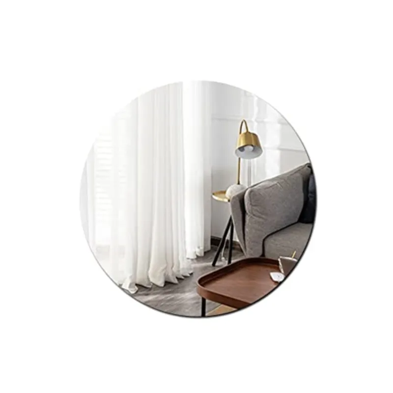 4Pcs/Set Mirror DIY Art Round Wall Stickers Self-Adhesive Acrylic Sheet Mirror Removable Home Bedroom Decoration 10/15/20/30cm