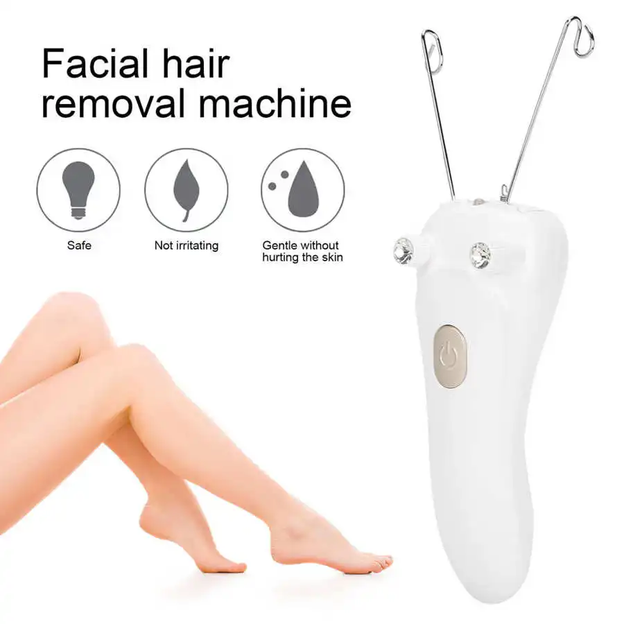 Face Cotton Thread Epilator USB Charging Electric Cotton Thread Epilator Facial Body Hair Removal Machine Device Wax Strips 4