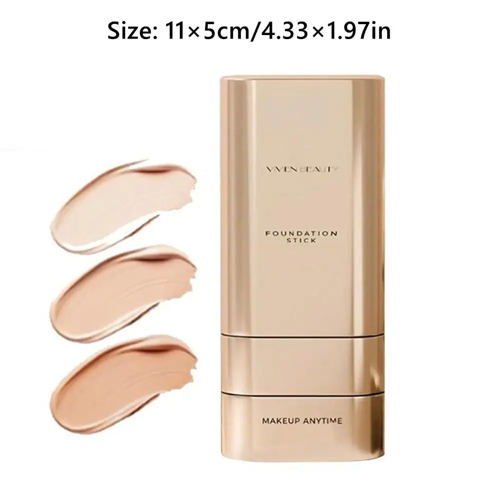 2 In 1 Matte Foundation Stick Velvet Hydrating High Coverage Cream Foundation Flawless Makeup Highly Malleable makeup cosmetics,makeup cream,stick foundation