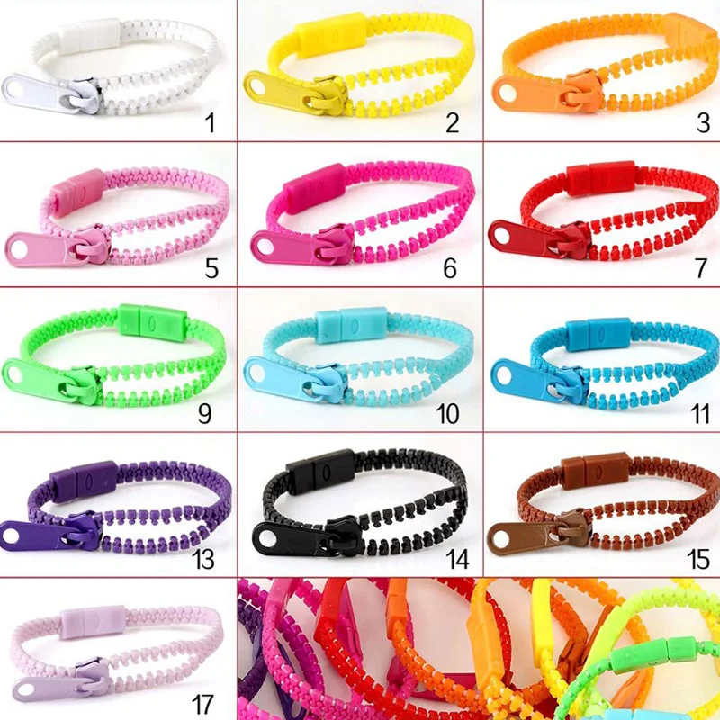 Zipper Bracelet Sensory Fidget Toy Anti Stress Toy Fidget Toy Finger Sensory Toy For Kids Party Favors Classroom Prizes ADHD Autism Therapy