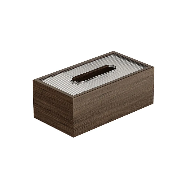 

Nordic Wooden Tissue Box Living Room Home Storage Acrylic Napkin Box