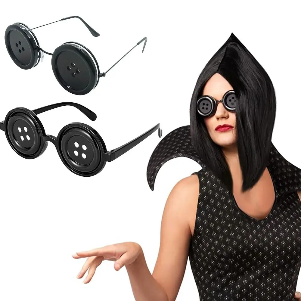 

Аксессуар для костюма, очки с пуговицами, ретро, Легкие аксессуары, очки для косплея, искусственная смола, детские очки