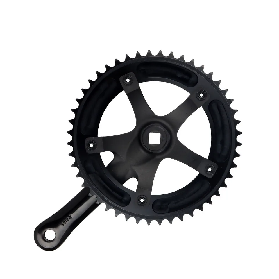 Skeace-Integrated Crankset for Bicycle, Fixed Gear Track, Square
