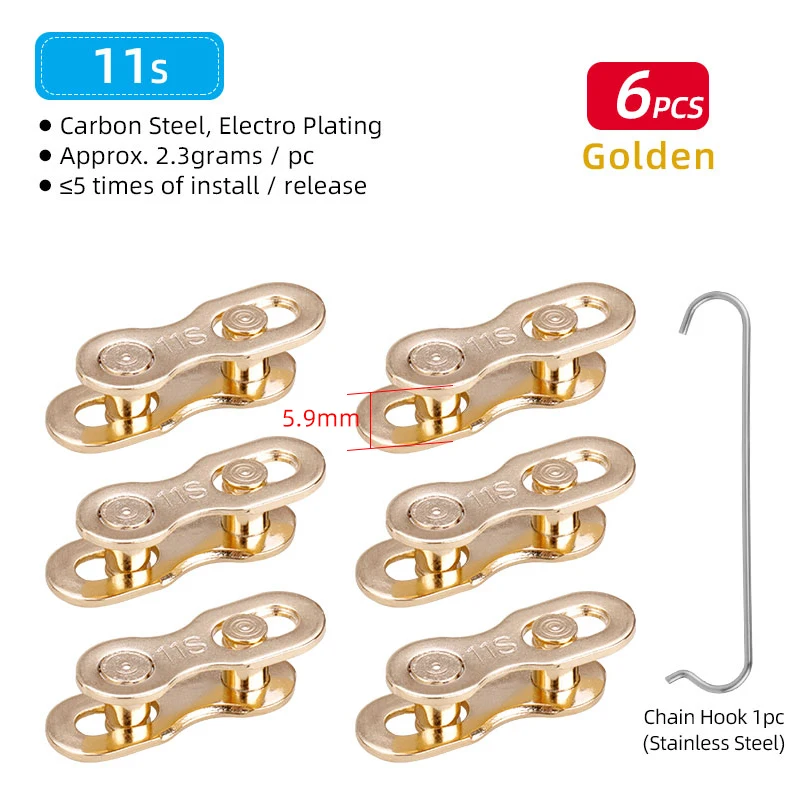 11S Gold 6pcs