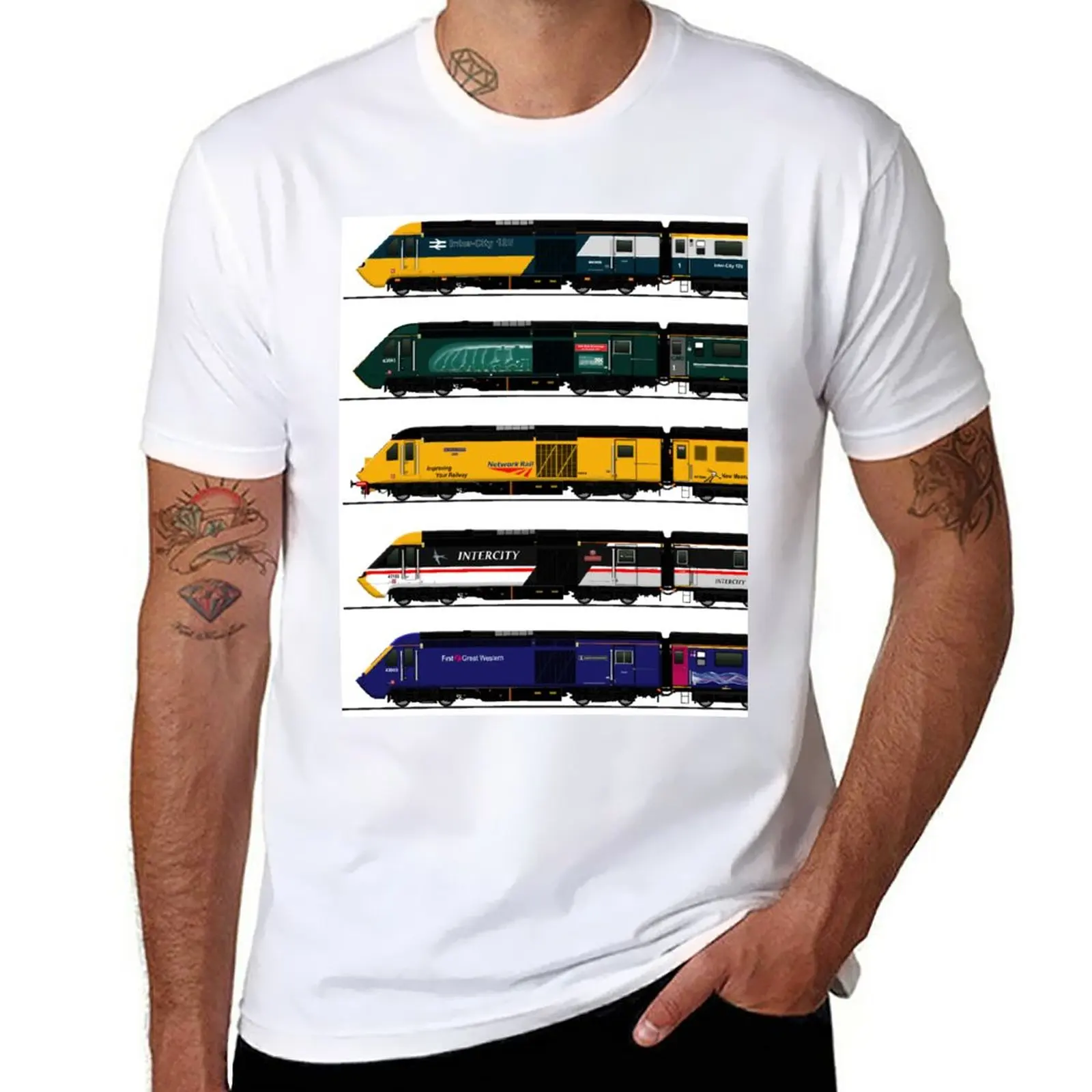 Classe 43 Intercity 125 Locomotive T-Shirt Nuova Edizione Abbigliamento Estetico Abbigliamento Uomo