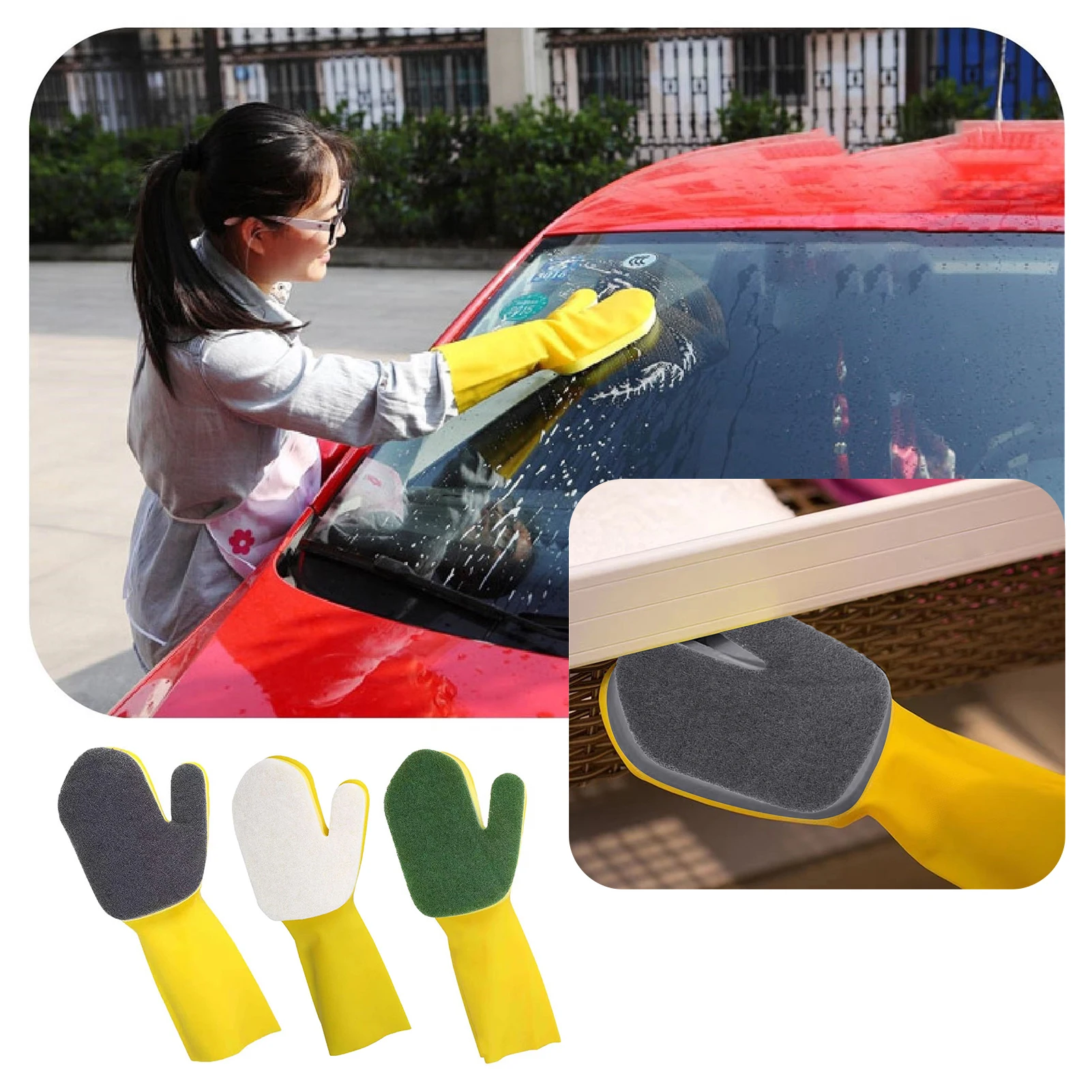 Pool Cleaning Gloves Quick drying Cleaning Glove Reusable Household