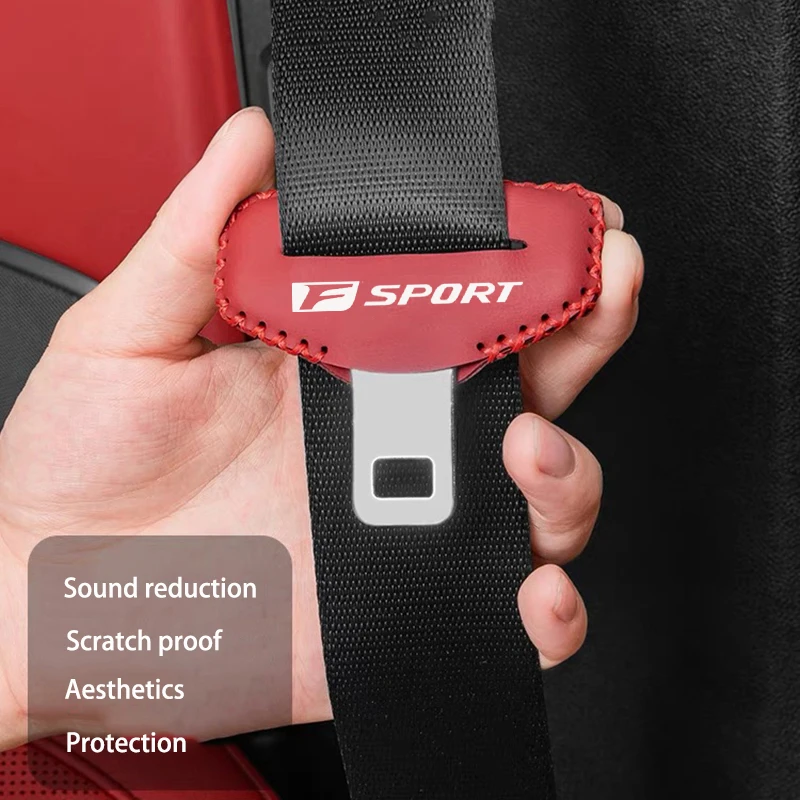 Car Seat Belt Buckle Clip Protector Interior Anti-scratch seat Belt Buckle Protective Cover for Lexus F LFA ISF GSF RCF F SPORT