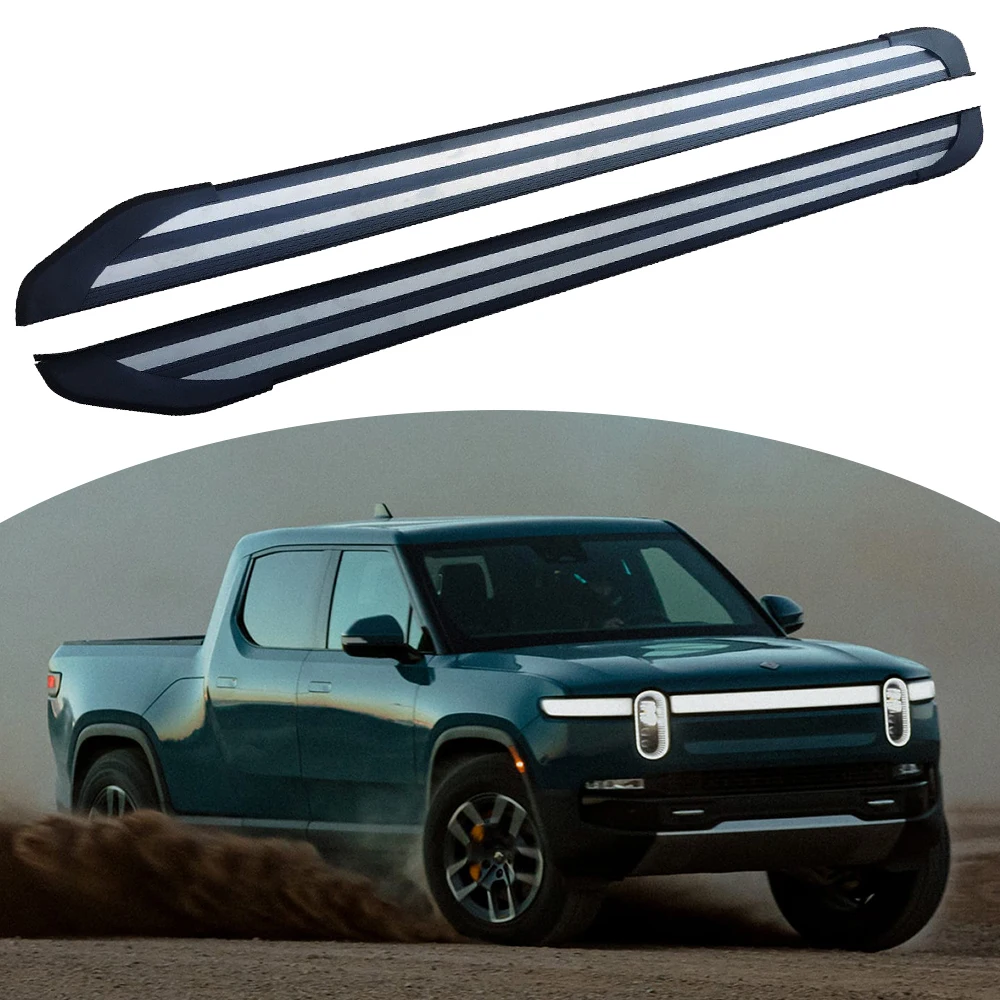 

Side Step Pedal Fits for Rivian R1T 2021-2024 Running Board Nerf Bar