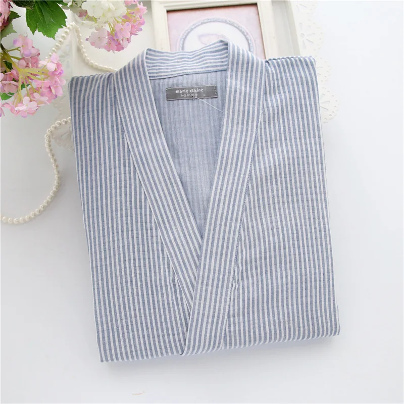 Men Women Japanese Kimono Pajamas Shirt Trousers Set Yukata Comfort Tracksuit Cotton Loose Fit