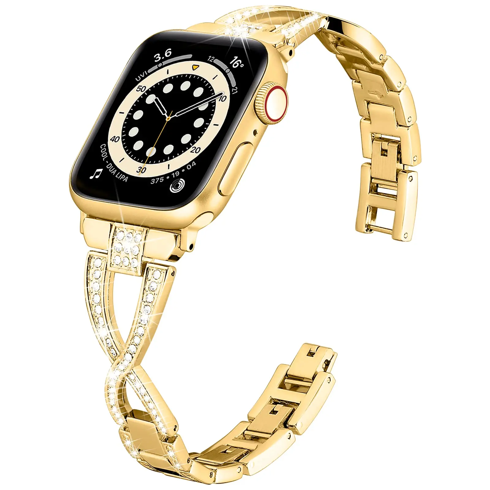 애플워치 애플 크로스 다이아몬드 워치, iWatch 시리즈 울트라 8, 7, 6, 5, 4, 3, 2, 1 se, 49mm, 45mm, 38mm, 40mm