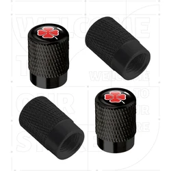 Alfa Romeo Four - Leaf Clover Logo Aluminum Tire Valve Caps - Set of 4, Waterproof and Dustproof Air Stem Covers - 1set (10)