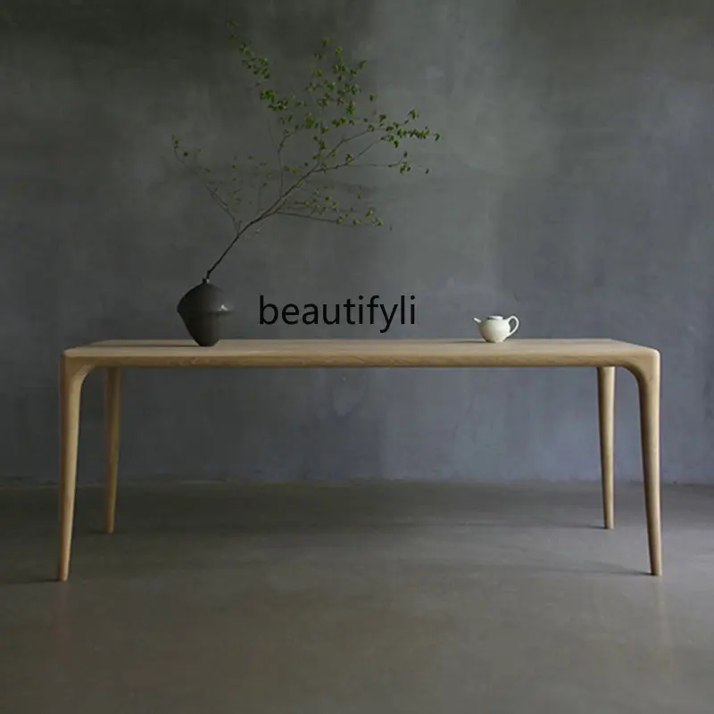 

yj Minimalist Dining Table North America Black Walnut Nordic Solid Wood Dining Table Log Rectangular Simple Modern