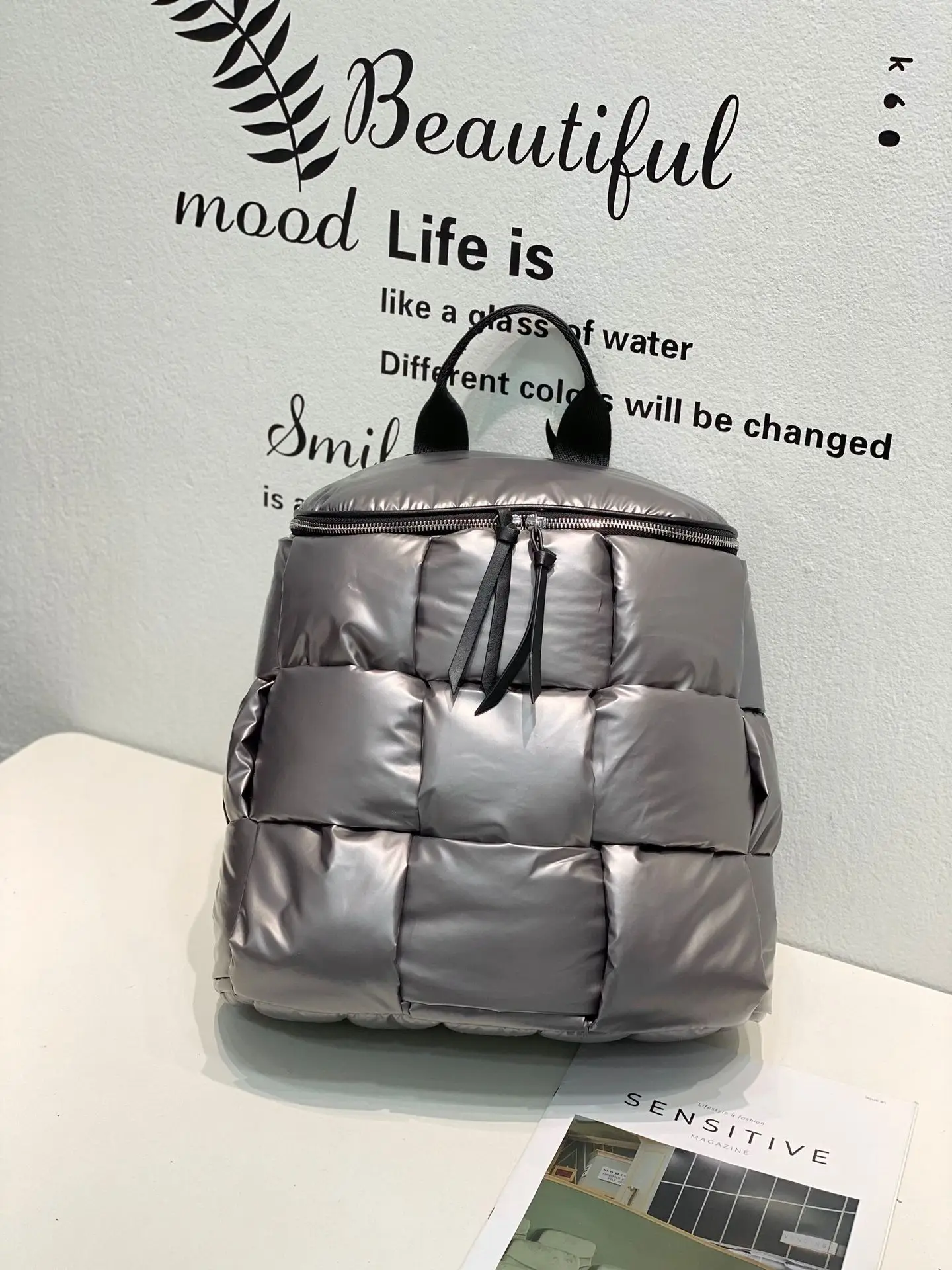 2023 New Women's Casual Backpacks Down Computer Backpack Autumn Winter Style Korean Fashion Space Cotton Solid Color School Bag 12 2023 New Women's Casual Backpacks Down Computer Backpack Autumn Winter Style Korean Fashion Space Cotton Solid Color School Bag