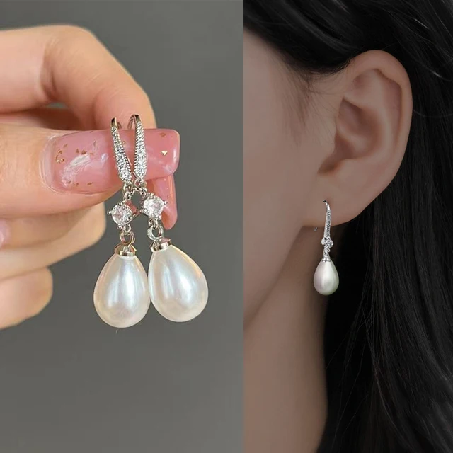 Pearl Dangle Earrings 1