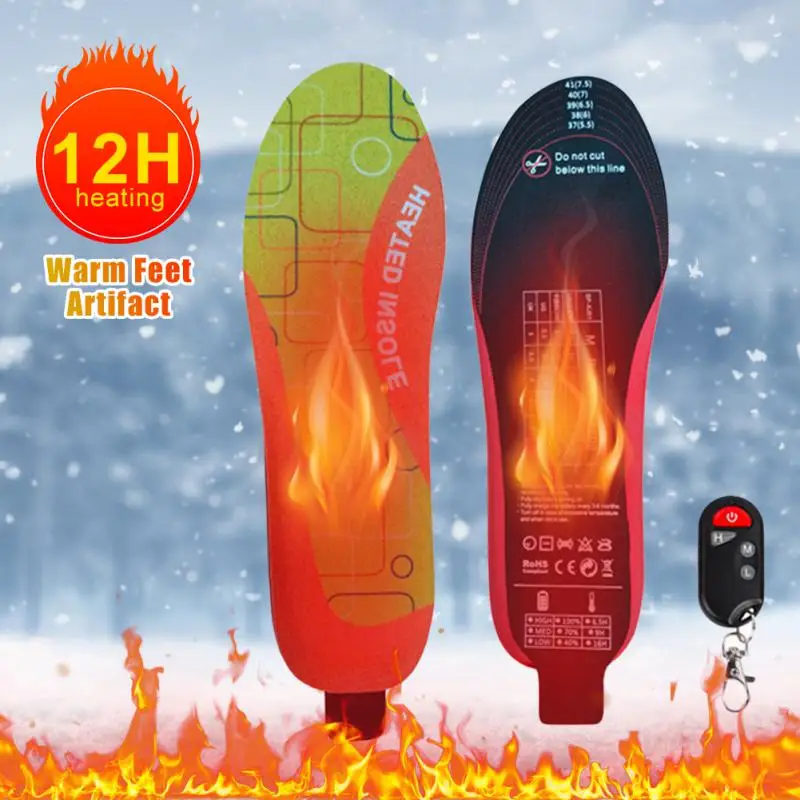 Heated Shoe Insoles Rechargeable Rechargeable Thermal Insole Electric Heated Aliexpress