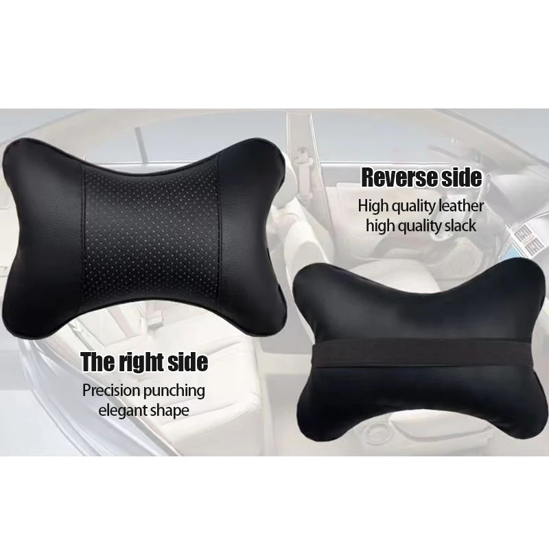 자동차 좌석 목 베개, 통기성 자동 머리 목 받침 쿠션, 편안한 부드러운 자동차 베개, 목 지지대 경추 머리 받침