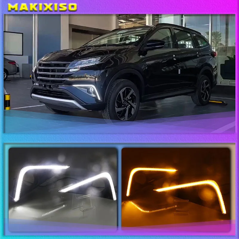 

Для Toyota Rush 2019 2020, светодиодсветодиодный дневные ходовые огни, противотуманные фары DRL