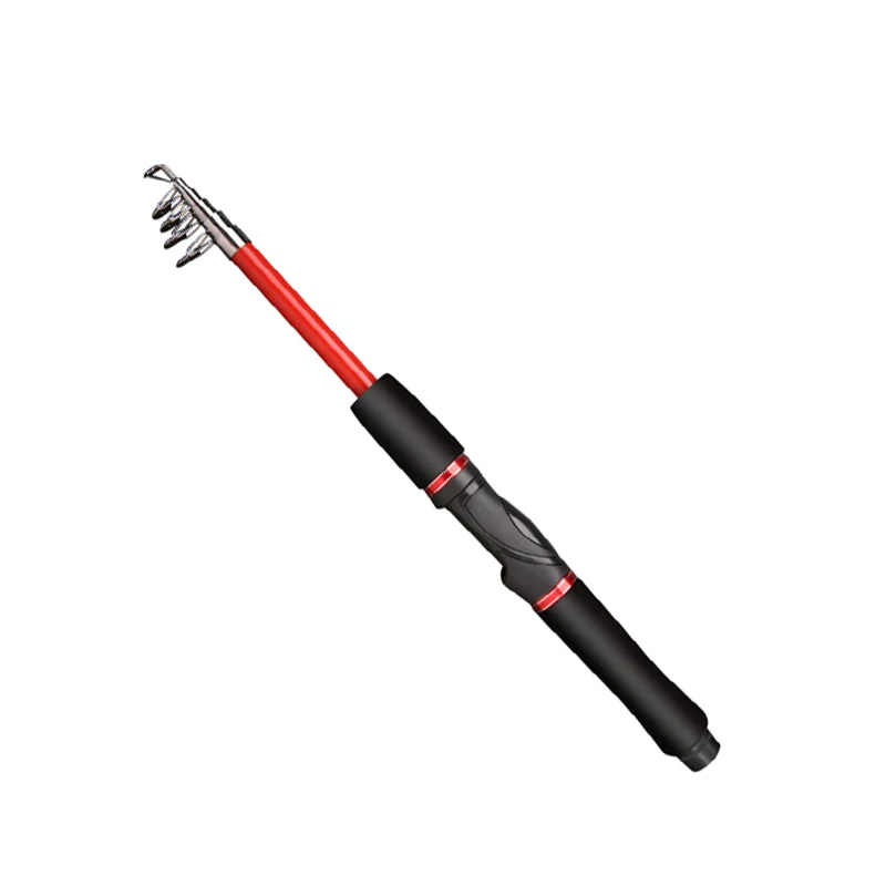 

1.6m Telescopic Fishing Rod Carbon Fiber Portable Travel Spinning Lure Fishing Pole for River Ocean Boat Fishing
