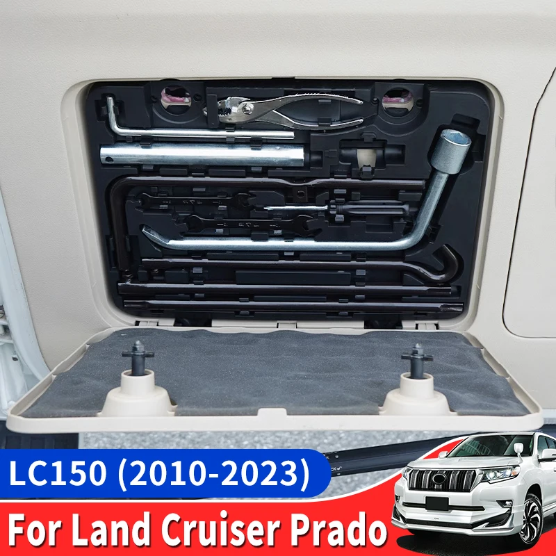 

Для 2010-2023 Toyota Land Cruiser Prado 150 ящик для инструментов багажника для экстренных ситуаций LC150 модернизированные аксессуары для интерьера модификация