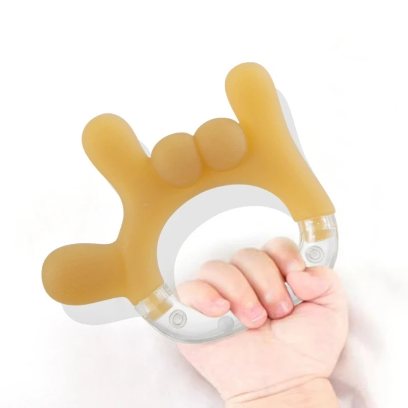 Silicone Baby Teether BPA Free Liquid Silicone Baby Chewing Toys Cartoon Shape Newborn Rodent Handhold Molar Teether Stuff