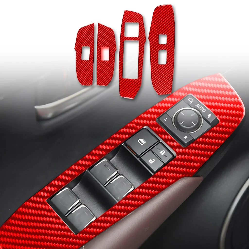 렉서스 NX 200 200t 300h 2014-2019 자동차 액세서리, 탄소 섬유 인테리어 창 스위치 리프팅 패널 트림 스티커 수정