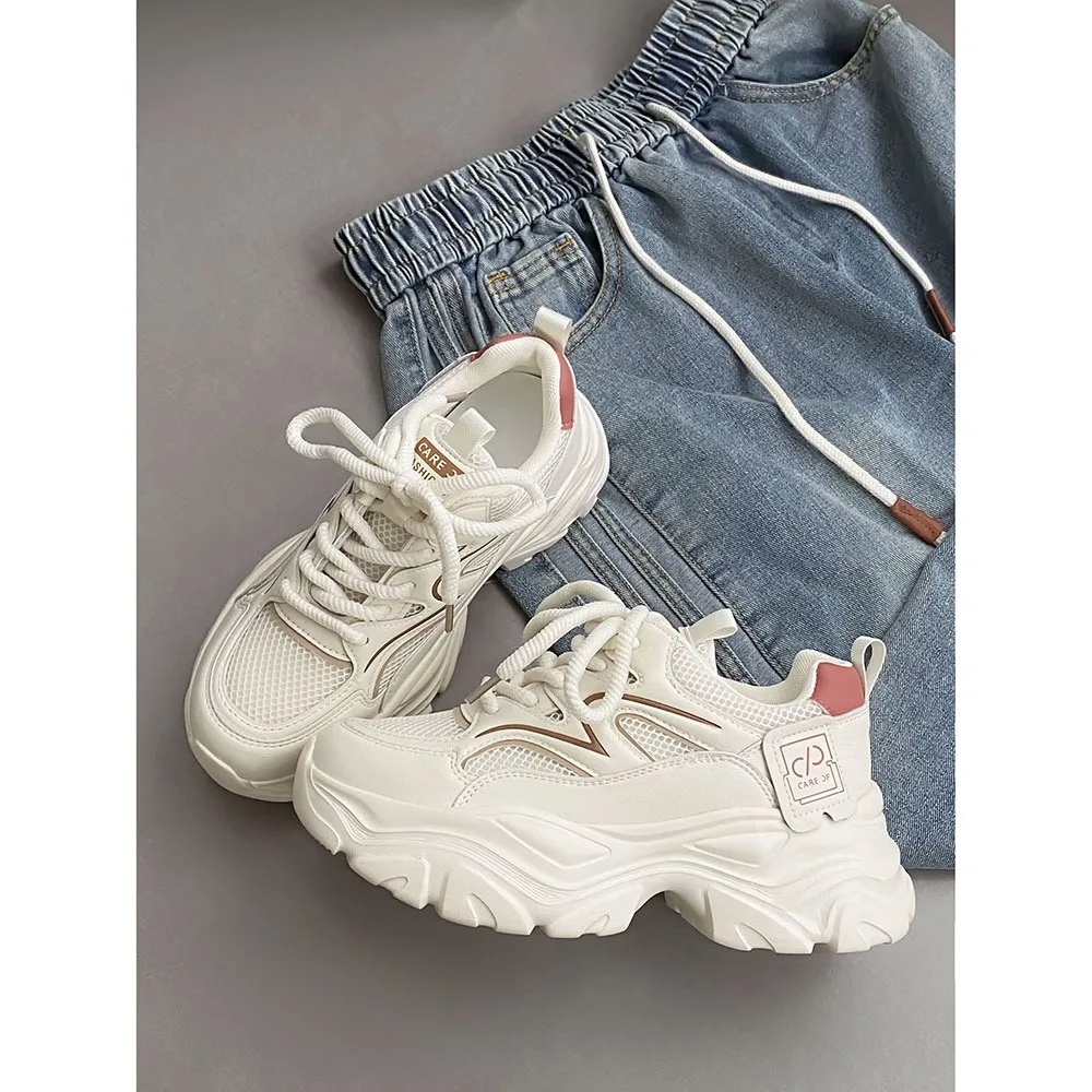 2024 Spring New Women Thick Sole Sports Outdoor Shoes Breathable Women Casual Shoes Lightweight/Comfortable Women Shoes 24-207