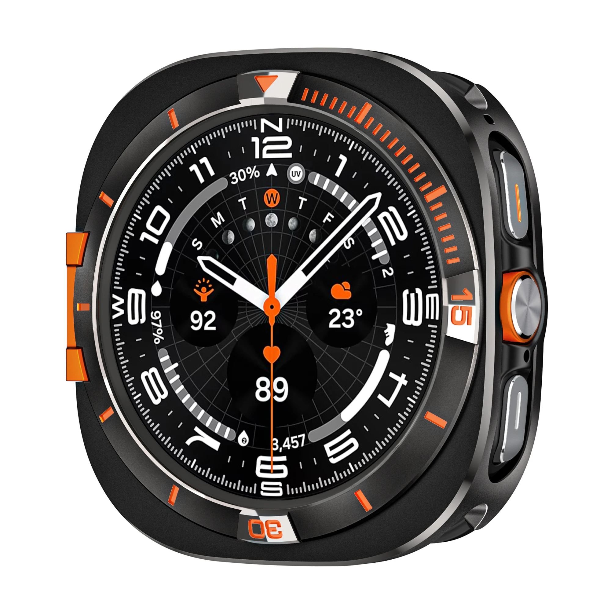 Premium Aluminium Alloy Protective Watch Case - Screen Protector Accessories for Enhanced Durability and Style