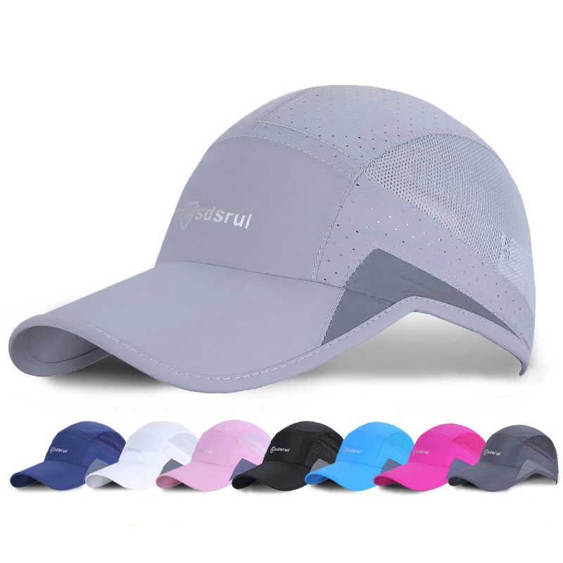 

Summer men's splicing design baseball cap women's high-quality trend quick dry mesh couple fishing surf travel sports shade hat