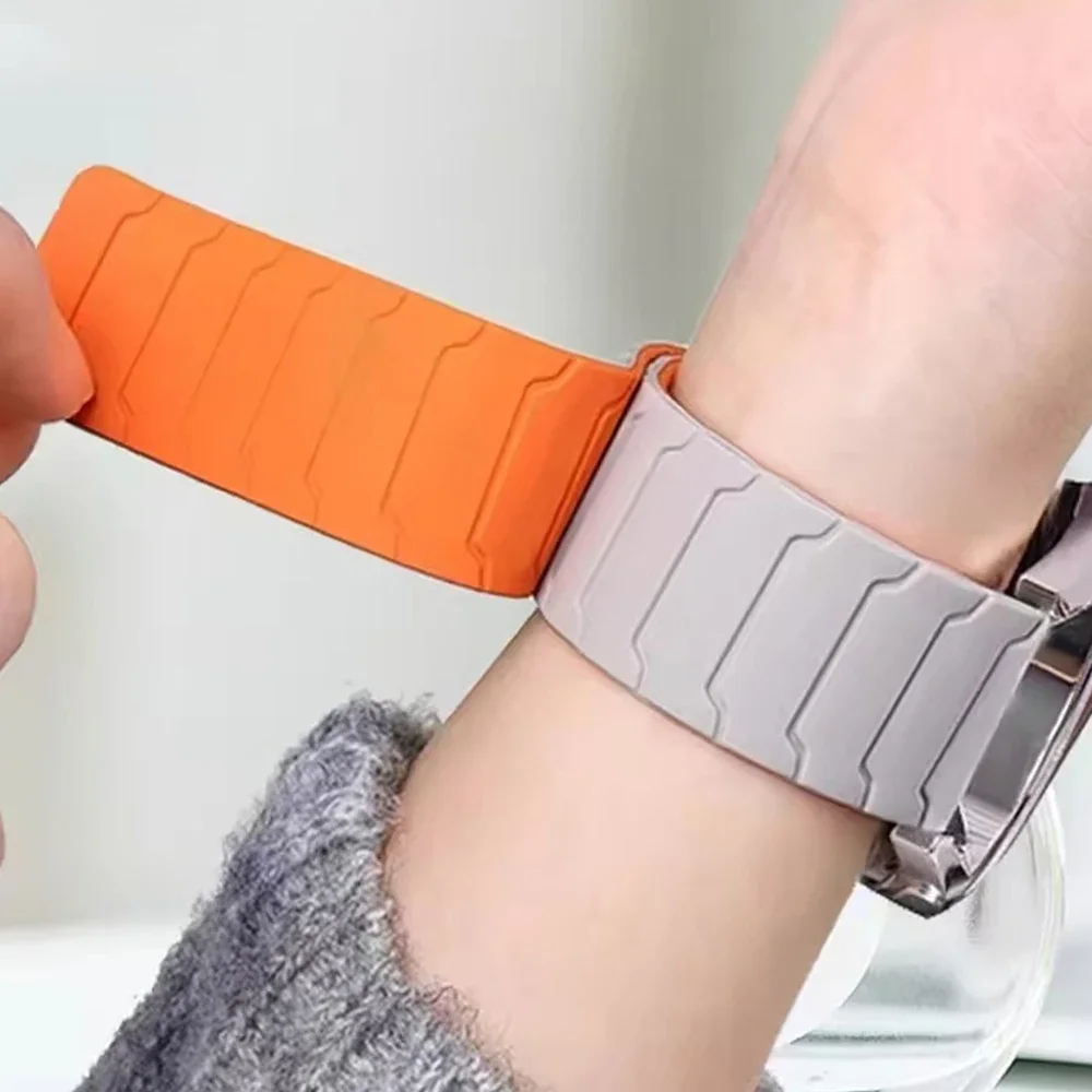 Magnetic Silicone Loop Strap - Premium Replacement Watch Bracelet