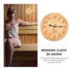 Sauna Wooden Clock Wall Decor Decorative Timer Room Equipment Steam for Hanging Digital 2