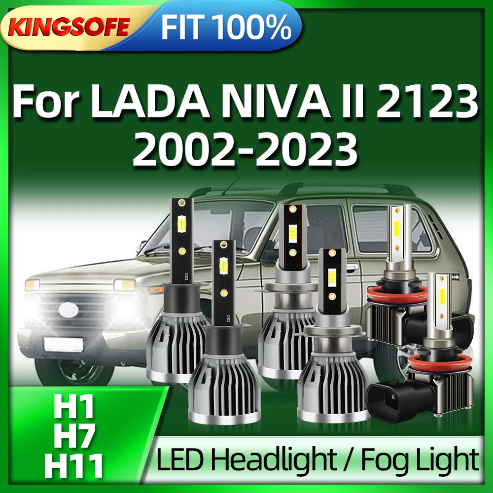 

Roadsun H7 светодиодный фары 26000LM H1 Auto H11 противотуманная лампа для LADA NIVA II 2123 2002 2003 05 06 07 08 09 10 11 12 13 14-2004