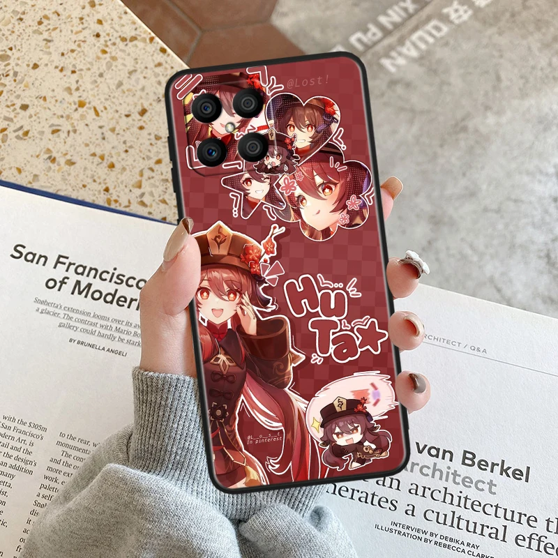 Genshin Impact Anime For Honor Magic Black Soft Phone Case Cover