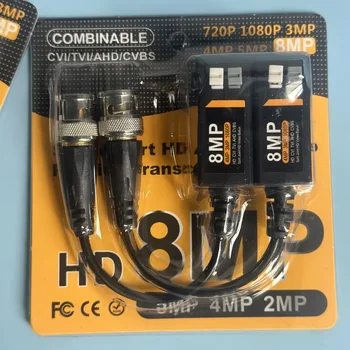 ACCESSORI CCTV 8MP HD TVI CVI AHD BNC Video Balun Passivo UTP Twisted Pair CCTV Balun per telecamera HD