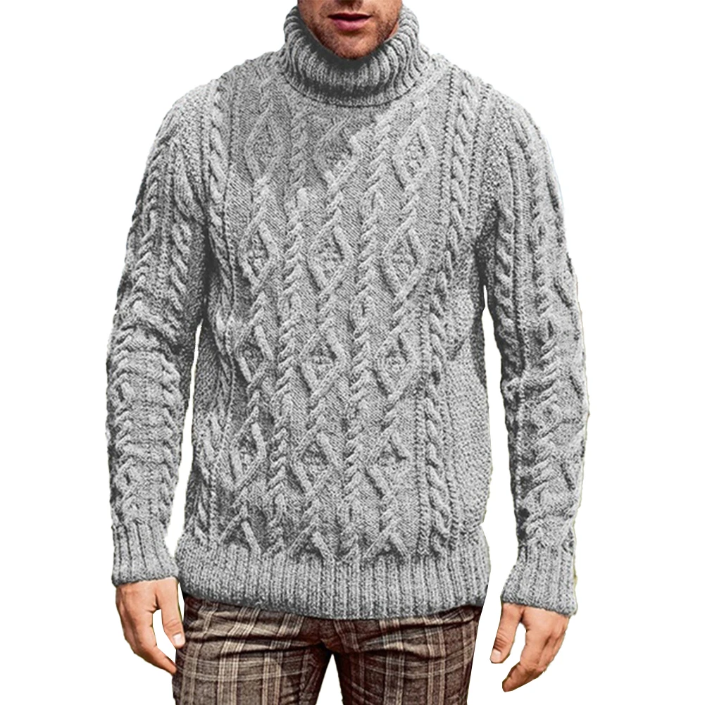 

Fashion Mens Tops Mens Sweater Daily Jumper Keep Warm Knitwear Long Sleeve Polyester Pullovers Regular Solid Color