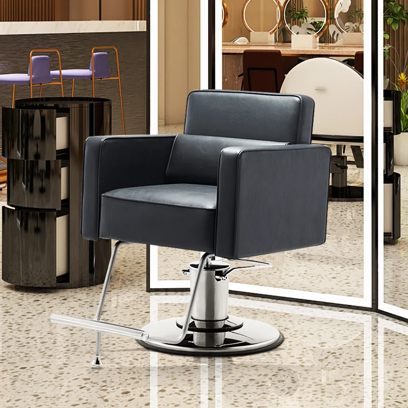 

Hairdresser Barber Chairs Swivel Rolling Barbershop Cosmetic Chair Salon Reclining Makeup Silla De Barbero Salon Furniture