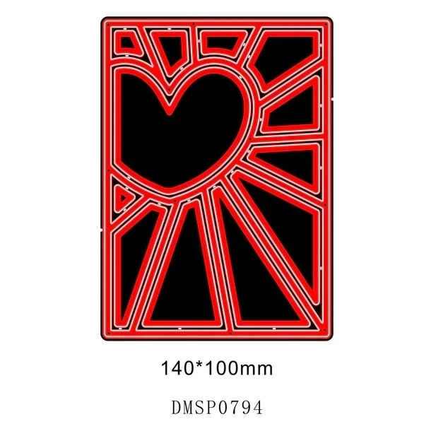 2022 New Arrival Rectangle Triangle Background Cutting Die DIY Scrapbook Card Making Craft Die Photo Album Decoration 