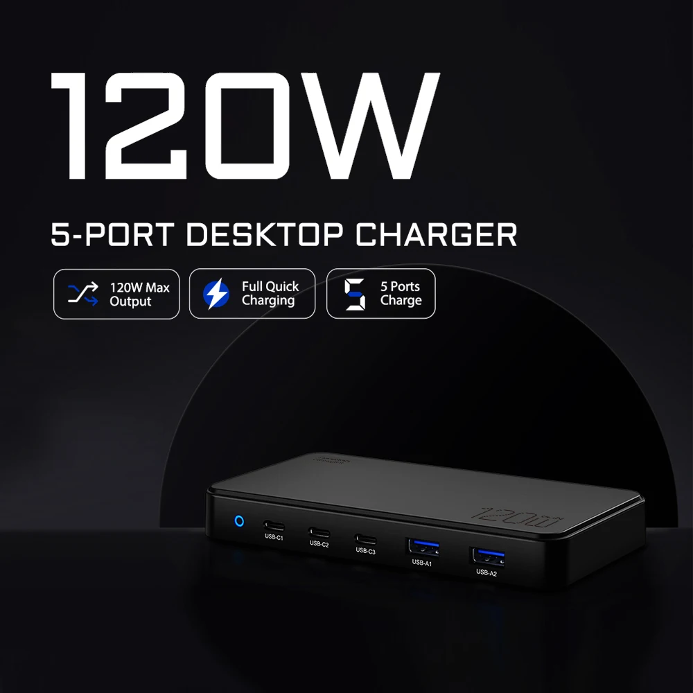 ILEPO ũž  , 120W GaN , ƺ USB C Ÿ PD PPS  ̼,  15, 14, 13  ƽ, Ｚ