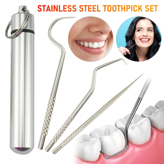 Stainless Steel Teeth Pick Ing Tools With Storage Box Mini Tooth Food Residue Removal Tool Portable.jpg