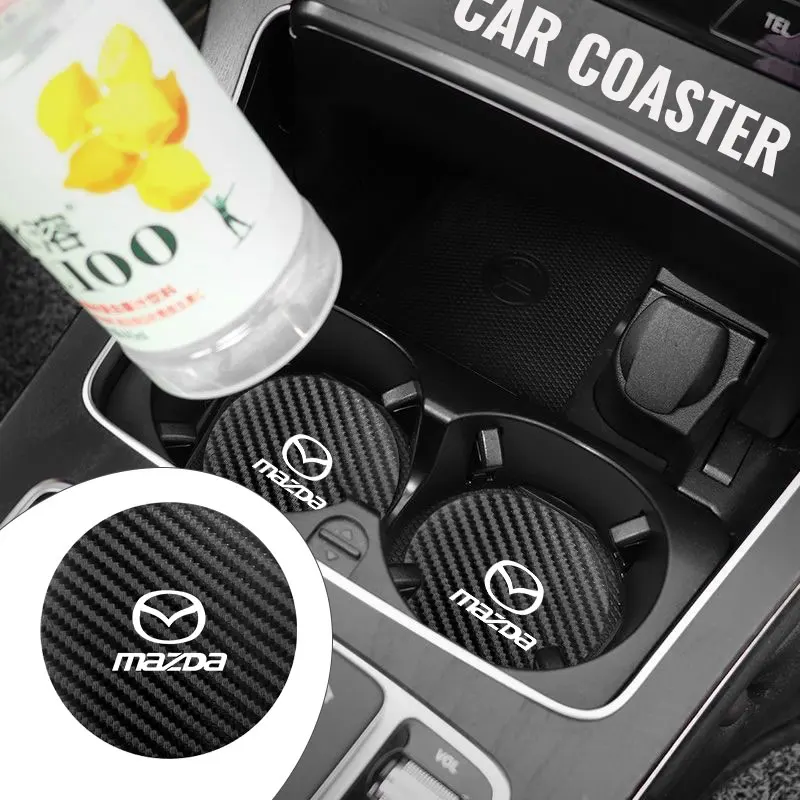 For Mazda Car Cup Holder Anti Slip Insert Coasters Pads Accessories