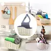 Kitchen Storage Drain Basket Soap Sponge Holder Kitchen Sink Holder Adjustable Sponge Shelf Hanging Drain Basket Kitchen Tools 4