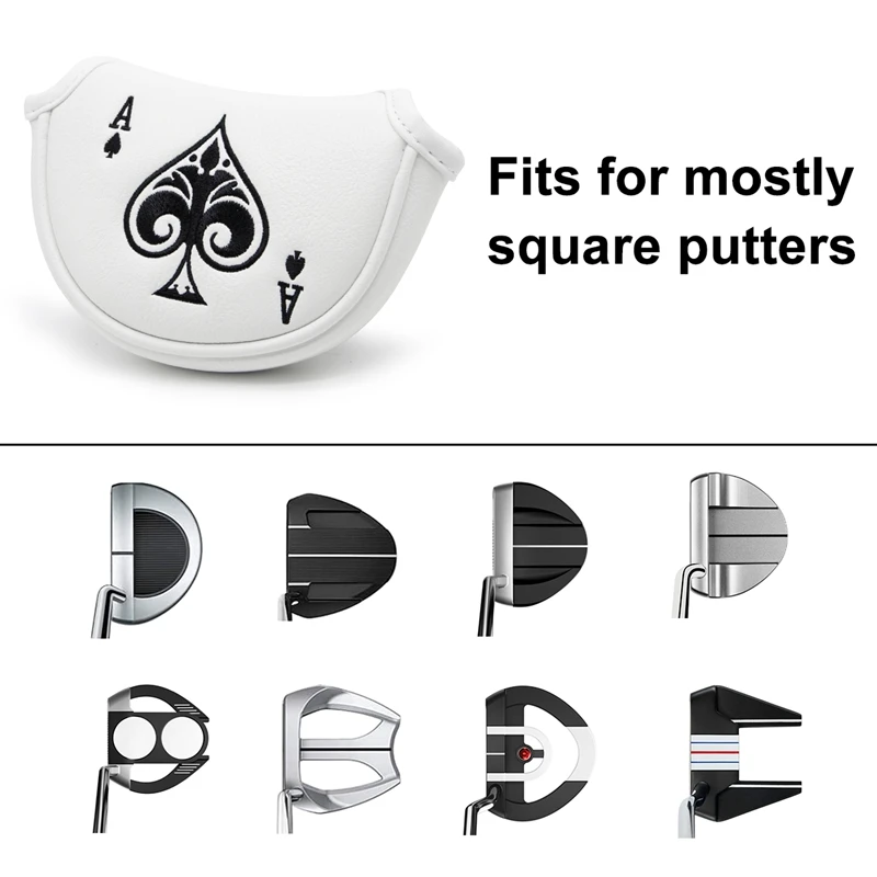 Golf Putter Cover Half Mallet Putter Headcover Club Protector