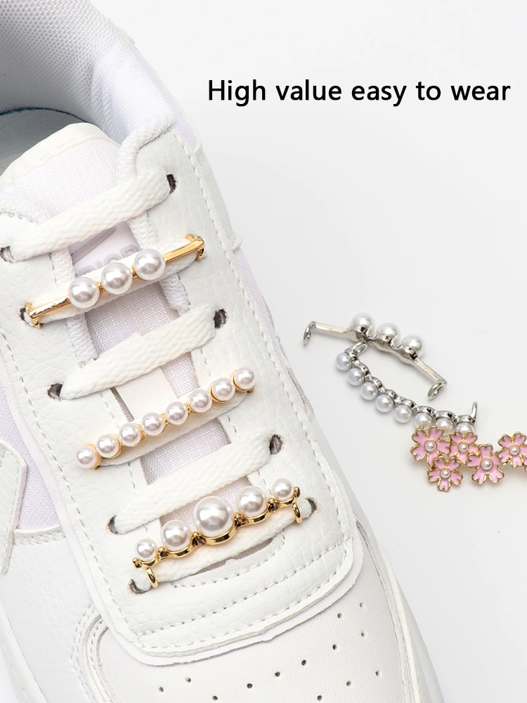【Monday Edition】Golden Wave Teardrop Pearl Shoelace Charms Amazon.com: Lopau Pearl Shoe Charms for Sneakers Shoe laces