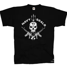 

US Marines Corps USMC Special Unit Navy Seals Skull Emblem T-Shirt. Summer Cotton Short Sleeve O-Neck Mens T Shirt New S-3XL