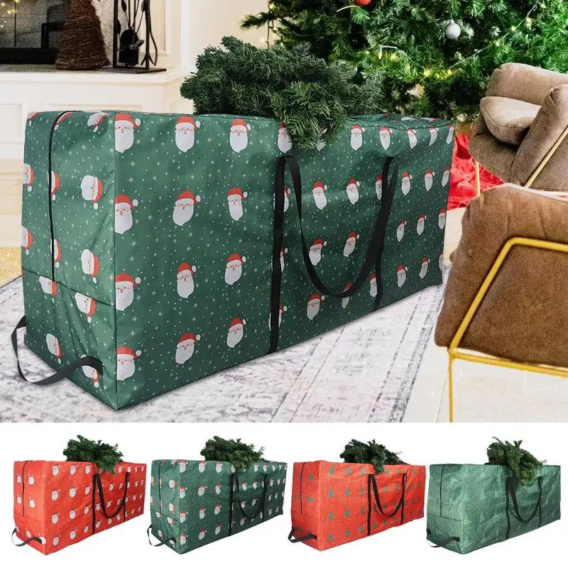 Large Capacity Christmas Tree Storage Bag Outdoor Furniture Cushion Storage Holder Space-Saving Water Protective Boxes