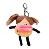 Cartoon Keychain Funny Fried Hair Potato-Man Doll Plush Pendant Soft Cartoon Stuffed Doll Plushie Keyring Charms Gift 1