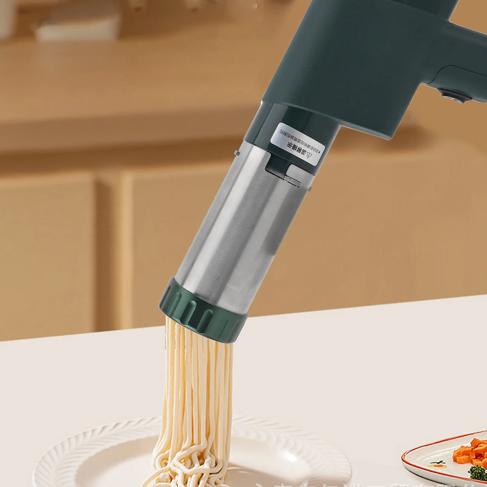 Electric Dough Press Machine Handheld Noodle Machine Portable Automatic Pasta Maker Electric Dough Press Spaghetti Maker