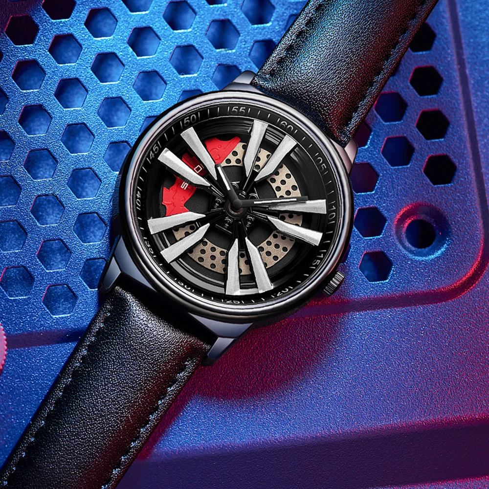 Luxury Full Steel Watch Men Fashion Sports Quartz Watches Man Rotating Dial Waterproof Unique Clock Male Women Relogio Masculino