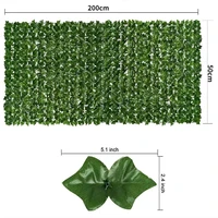 Artificial Ivy Hedge Green Leaf Fence Panels Faux Privacy Fence Screen for Home Outdoor Garden Balcony Decoration 6